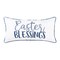Spring "Easter Blessings" Embroidered Accent Pillow, 12" x 24"